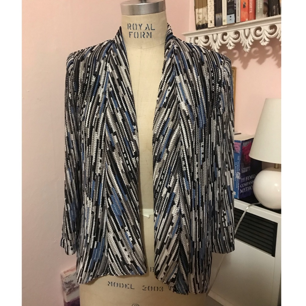 Mona Leah Couture woven textured jacket